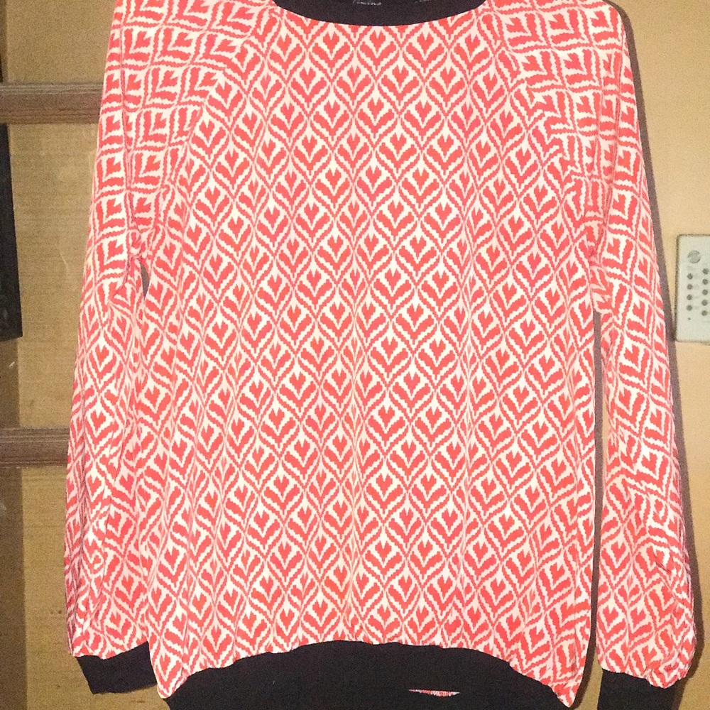 Timing Longsleeve Medium Blouse - Red